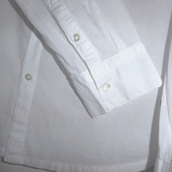 SALE James Perse Standard Men's Button Down Shirt White 0 (XS) 100% Cotton NEW - Picture 10 of 15